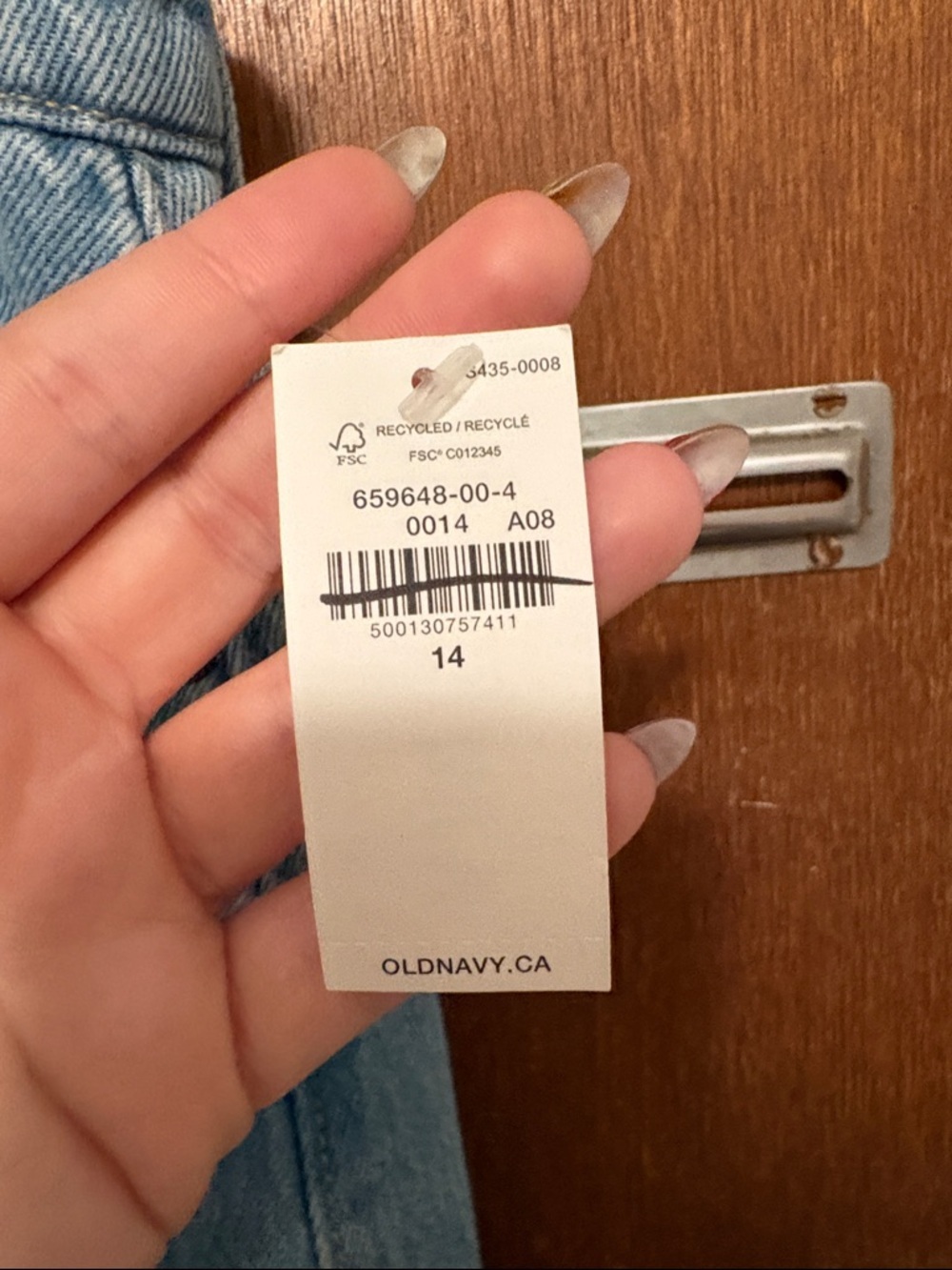 NWT Old Navy Mid-Rise Jean Maxi Skirt - Picture 7 of 11
